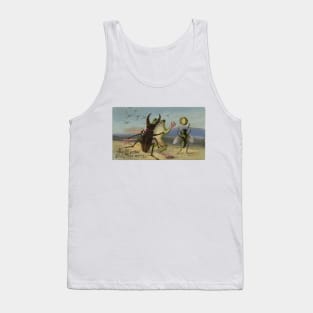 Frog and Bugs Have a Christmas Celebration Tank Top